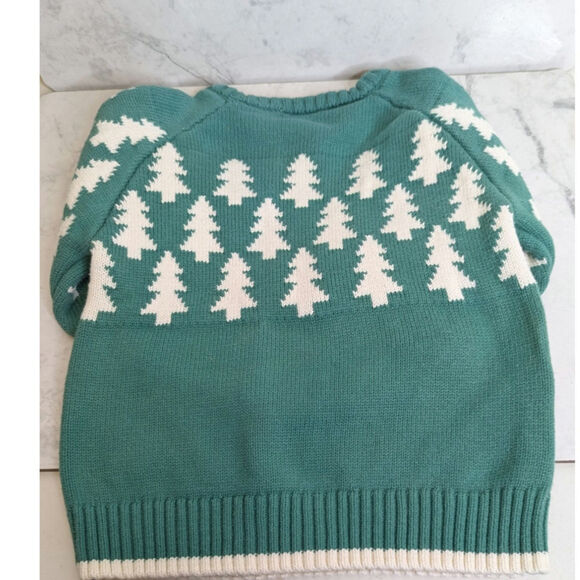 Hannah Anderson green holiday christmas tree sweater size 2T - Picture 7 of 9